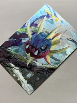 Carvanha Fish Pokemon Foil Holo Card Anime Rare Full Alt Art 318 Arcade Pokedex - Image 3
