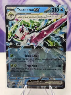 Tsareena ex 046/182 Sv04: Paradox Rift Holo - Pokemon Card - Image 1