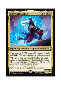 Magic the Gathering MTG TLA Fire Lord Azula 220 Regular Near Mint - Image 1
