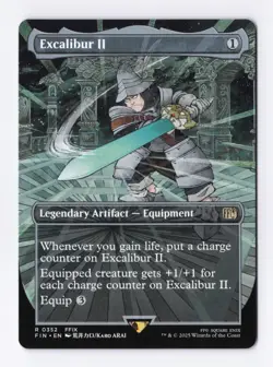 Excalibur II (Borderless) 0352 (R) MTG Final Fantasy (FIN) (EN) - Image 1