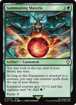 Summoning Materia - FIC #72 | NORMAL | NM | MTG - Image 1