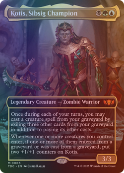 Kotis, Sibsig Champion - TDC #5 | FOIL | NM | MTG | BORDERLESS | FULL ART - Image 1