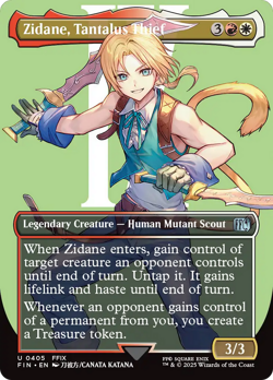 Zidane, Tantalus Thief - FIN #405 | NORMAL | NM | MTG | BORDERLESS | FULL ART - Image 1