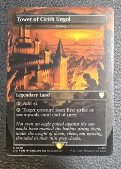 Tower of Cirith Ungol - Urborg (Borderless) Commander the Lord of the Rings Foil - Image 1