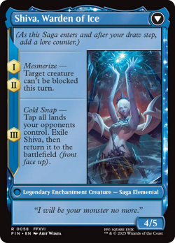 Jill, Shiva's Dominant // Shiva, Warden of Ice - FIN #58 | NORMAL | NM | MTG - Image 2