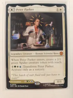 Magic: The Gathering MTG Peter Parker Marvel Amazing Spider-Man M (0010) - Image 1