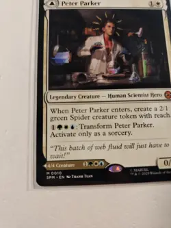 Magic: The Gathering MTG Peter Parker Marvel Amazing Spider-Man M (0010) - Image 2