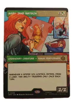 2x MTG Mary Jane Watson #0229 Borderless Rare Marvel’s Spider-Man (SPM) Reg - Image 1