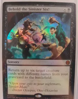 FOIL Behold the Sinister Six! 0051 Mythic Spider-Man MTG NM SPM - Image 3