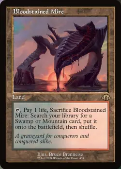 [1x] Bloodstained Mire - Retro Frame Near Mint, English Modern Horizons 3 MTG Ma - Image 1