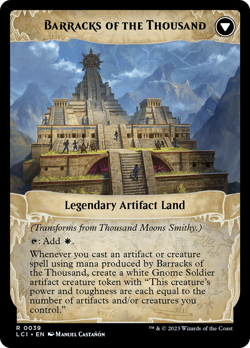 Thousand Moons Smithy // Barracks of the Thousand - LCI #39 | NORMAL | NM | MTG - Image 2