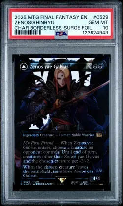 4943 Zenos yae Galvus Shinryu 2025 MTG Final Fantasy #0529 Surge Foil PSA 10 - Image 1