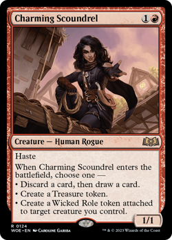 Charming Scoundrel - WOE #124 | NORMAL | NM | MTG - Image 1