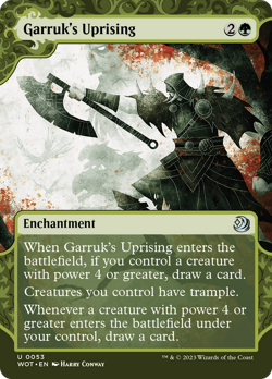 Garruk's Uprising - WOT #53 | NORMAL | NM | MTG | BORDERLESS | FULL ART - Image 1