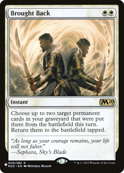 Brought Back - PLST #M20-9 | NORMAL | NM | MTG - Image 1