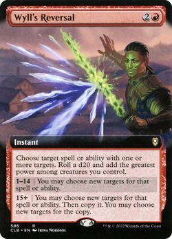 Wyll's Reversal - CLB #586 | NORMAL | NM | MTG | EXTENDED ART - Image 1