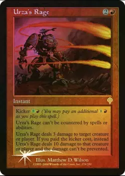 Magic the Gathering URZA'S RAGE #178/350 Invasion Red Foil Rare NM - Image 1