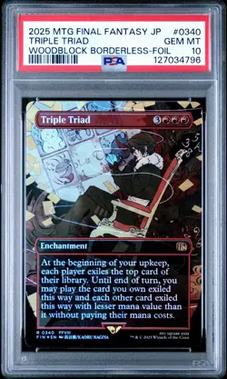 PSA 10 Triple Triad FOIL - 0340 - Magic: Final Fantasy MTG - Borderless - Image 1
