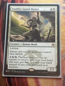 Magic The Gathering MTG SOULFIRE GRAND MASTER Fate Reforged NM Near Mint - Image 4