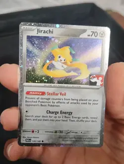 126/182 Jirachi Prize Pack Series 5 Stamped Pokemon TCG Paradox Rift Cosmos Holo - Image 1