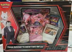 Team Rockets Mewtwo EX Box New Sealed Pokemon TCG - Image 1