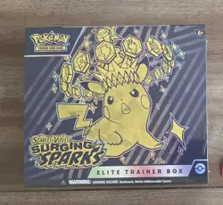 Surging Sparks Elite Trainer Box ETB - Factory Sealed - Pokemon Scarlet & Violet - Image 1