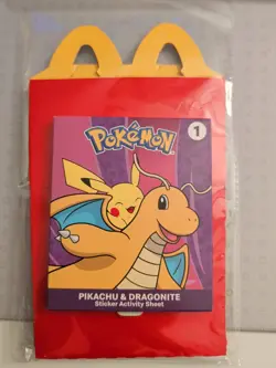 2025 McDonald's Pokemon Happy Meal Toy ft. Pikachu and Dragonite - Image 1