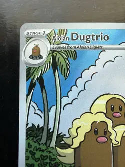 Pokemon Alolan Dugtrio 208/191 Surging Sparks Holo Illustration Rare (NM) - Image 2
