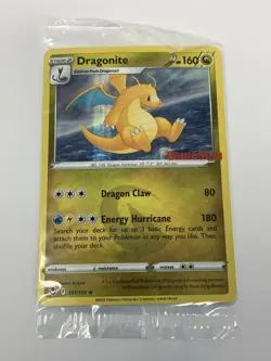 SEALED Pokemon Dragonite 131/195 Silver Tempest GameStop Stamped Holo Rare Promo - Image 2