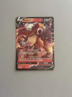 Entei V 22/172 Pokemon TCG Sword & Shield Brilliant Stars Ultra Rare - Image 1