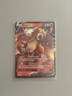 Entei V 22/172 Pokemon TCG Sword & Shield Brilliant Stars Ultra Rare - Image 3