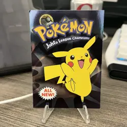 2001 Topps Pokemon Johto League Champions Foil Checklist TV Animation Blue Label - Image 1