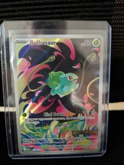 Pokemon TCG Bulbasaur Stamped 133/132. NM Condition. - Image 1