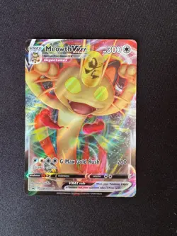 Meowth VMAX SwSh005 Pokemon TCG Sword & Shield Black Star Promo NM - Image 1
