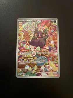 2023 Pokemon SV Paradox Rift Morpeko Illustration #206/182 NM - Image 1