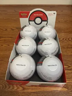 Set Of 6 Pokemon Pokeball Tins - SEALED WITH DISPLAY BOX - Image 2
