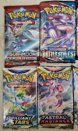 10x Pokemon Booster Pack Lot Mixed Sealed English Sword & Shield Scarlet Violet - Image 3