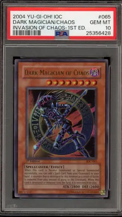 Yu-Gi-Oh! Dark Magician of Chaos Invasion of Chaos 1st Edition IOC-065 PSA 10 - Image 1