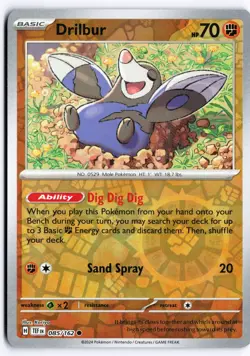 Drilbur Reverse Holo Prize Pack Series Cards 085/162 NM - Image 1