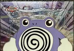 POLIWHIRL #61, Series 1 - 2000, Topps TV Animation Edition Chrome Pokemon Card - Image 2