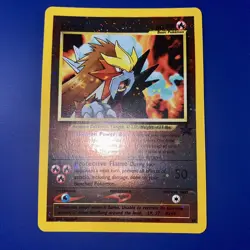 Entei #34 Black Star Promo Reverse Holo Rare Vintage Pokemon Card - LP/NM - Image 1