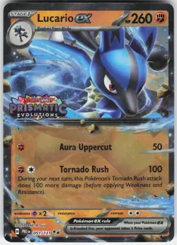 Lucario ex (Prismatic Evolutions Stamp) Double Rare Miscellaneous Cards & Produc - Image 1