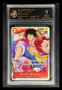 2022 ONE PIECE JPN. cards Monkey D. Luffy OP01-024 SR RPA 9 (SAME AS PSA 9) - Image 1
