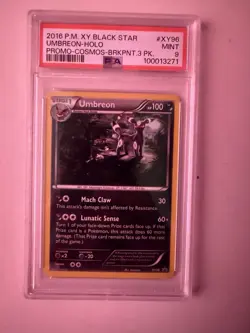 Pokemon TCG Umbreon Black Star Promos Holo Card XY96 - Image 1