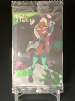 Iida Splatoon 2 Wafer 06 Plastic Card Bandai 2017 Japanese NEW Unopened - Image 1