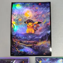 Pokemon TCG Card Sleeves: Van Gogh Starry Night (3 designs, one of each) 91×66mm - Image 2