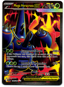 Pokemon Mega Heracross EX 108/094 Phantasmal Flames SR Full Art English Card TCG - Image 1