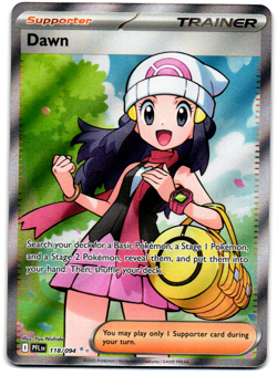 Dawn 118/094 Ultra Rare Full Art NM Pokemon Card PFL Phantasmal Flames - Image 1