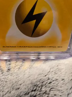 CGC 8.5 NM/MINT Lightning Energy 100/102 1st Edition Base set 1999 Pokemon Card - Image 4