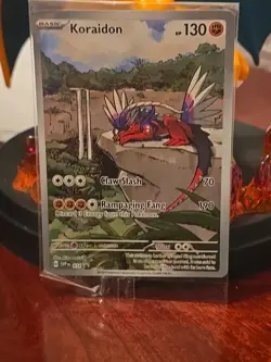 Pokemon TCG Koraidon 014 Scarlet & Violet Holo Card ETB Promo - Image 1